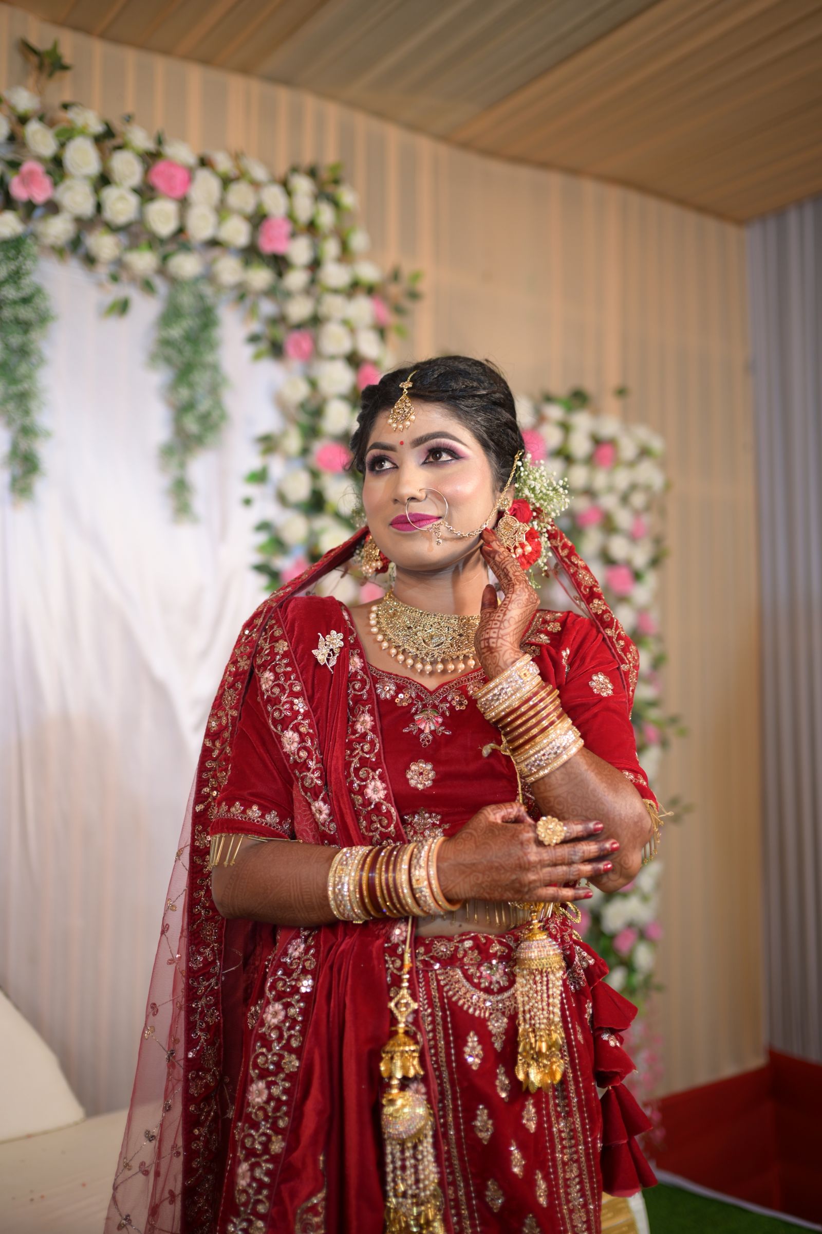 Bridal red lehenga